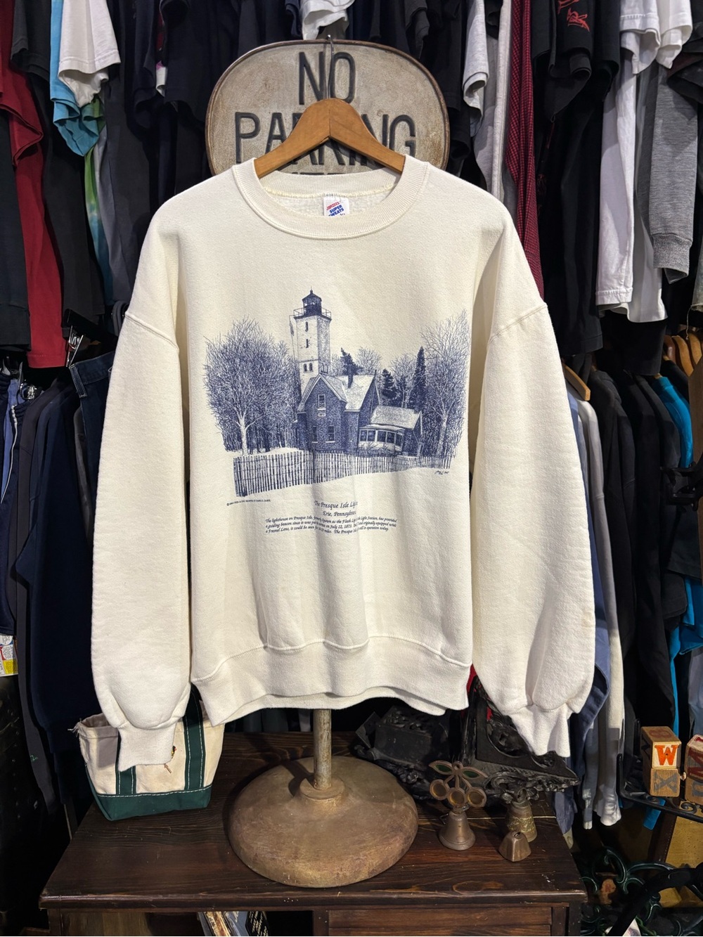 Vintage 90s James E. Sabol Art Gallery Graphic Crewneck Size XL
